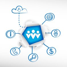 People team and sketch diagrams Doodle vector illustration N2