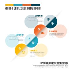 Partial Circle Slice Infographic