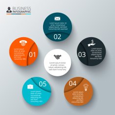 Vector circle element for infographic N78