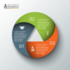 Vector circle element for infographic N80