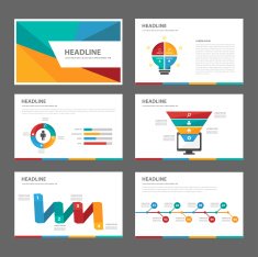 Colorful multipurpose infographic presentation template N5