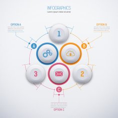Modern vector abstract template for infographic1