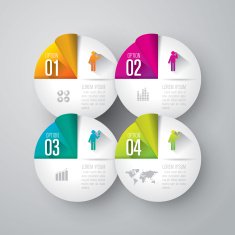 Infographics vector design template N331