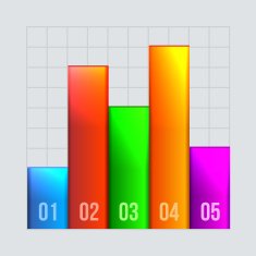 Digital Abstract Color Infographics Illustration Vector