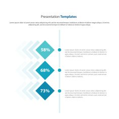 square Presentation and infographic template timeline design