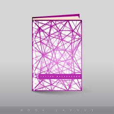 Modern abstract brochure as book N8