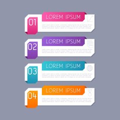 Modern infographics options banner vector illustration N7