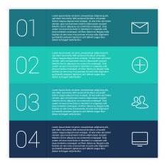 Set of infographic template layouts Flow chart secuence numbered banner N103