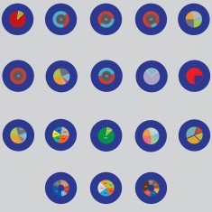 Infographic elements Pie chart Items for business statistics and reports N2
