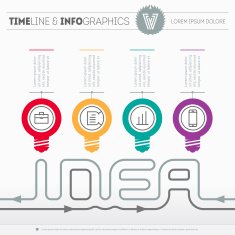 Infographic web template with icons and design elements