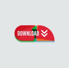 Colorful download web button Modern flat design N92