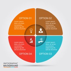 Vector circle element for infographic N87