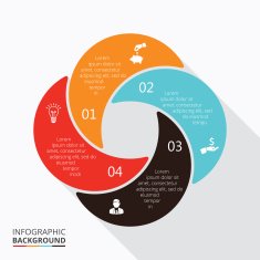 Vector circle element for infographic N88