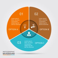 Vector circle element for infographic N89