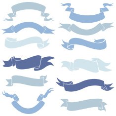 Vector Set of Ribbons for Your Text N4
