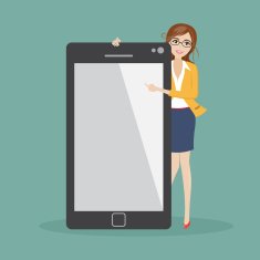 business woman with smart phone