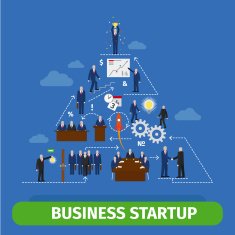 Business pyramid infographics