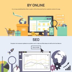 Banner - buying online and SEO optimization