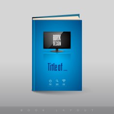 Modern abstract brochure as book Football theme N4