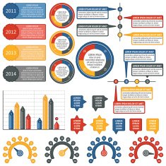 Vector infographics elements Industrial set