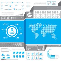 Graphic design element for infographic N2