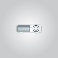 Projector sign icon N3