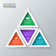 Vector triangle for infographic