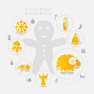 Christmas sticker infographic N85
