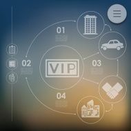 business infographic with unfocused background N204