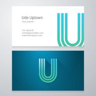 Letter US Business card template