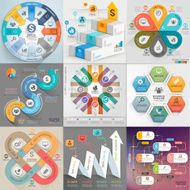 Business infographic template set N3