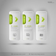 Vector tabs as design elements for business layouts N45
