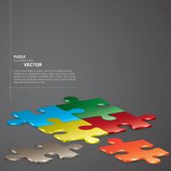 PUZZLE ILLUSTRATION BACKGROUND VECTOR