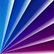 Blue and purple shiny glass layers with realistic shadows abstra