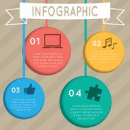 Infographic hanging circle N2