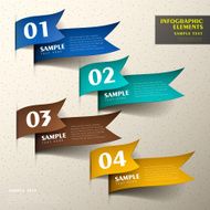 abstract 3d paper infographics N80