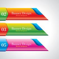 Colorful promotional banner design vector illustration N11