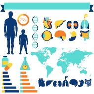 Medical health and healthcare infographic