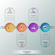 Modern infographics options banner N634