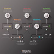 Modern infographics options banner N636