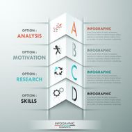 Modern infographics options banner N637
