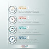 Modern infographics options banner N638