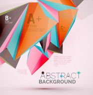 Geometric shapes in the air Vector abstract background N432