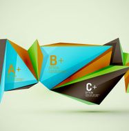 Geometric shapes in the air Vector abstract background N433