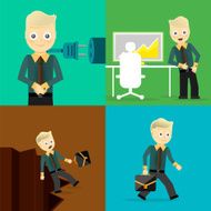 Set of businessman pose character concepts N152