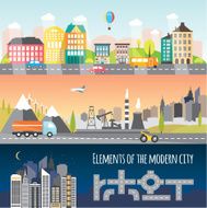 Different city elements