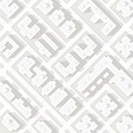 Map of the city in white style N2