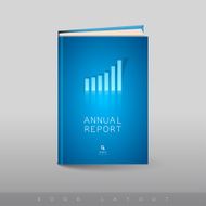 Modern abstract brochure as book Busines theme