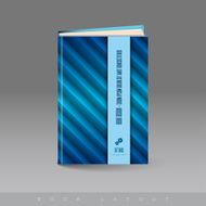Modern abstract brochure as book N10