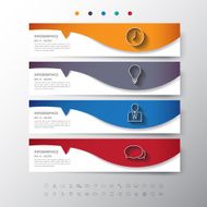 Design flat shadow template banners graphic or website with sim N3